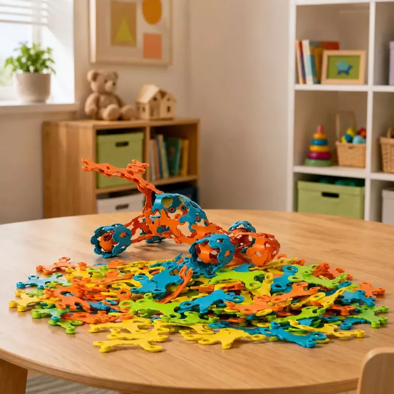 LEAN TOYS Loomingud Ehitusklotsid Ühendatavad Paindlikud Värvilised 138 tk