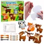LEAN TOYS Loomingukomplekt pehmete metsloomade õmblemiseks vildist 6 tk