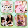 LEAN TOYS Loominguline õmblusmänguasjade komplekt, vildist kassid, plüüsist DIY 6 tk