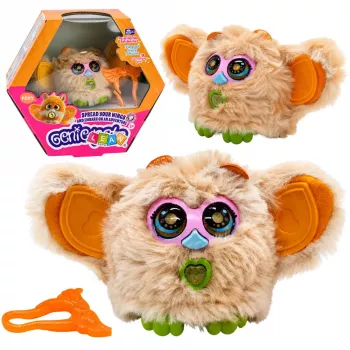 LEAN TOYS Genie Pets Interaktiivne olend ripatsiga, helide ja tuledega, beež