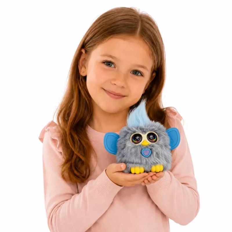LEAN TOYS Genie Pets Interaktiivne olend ripatsiga, tuled ja helid, hall