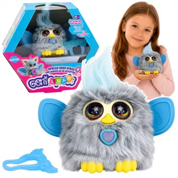 LEAN TOYS Genie Pets Interaktiivne olend ripatsiga, tuled ja helid, hall