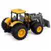 LEAN TOYS Põllumajandustraktor koos buldooseriga tulede ja helidega kollane 1:24