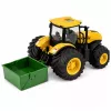 LEAN TOYS Põllumajandustraktor väetise laoturiga, tulede ja heliga, kollane, 1:24