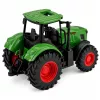 LEAN TOYS Põllumajandustraktor kummiratastega roheline 1:24