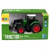 LEAN TOYS Põllumajandustraktor Esilaaduriga Kummirattad Roheline 1:24
