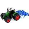LEAN TOYS Põllumajandustraktor koos kultivaatoriga, roheline, 1:24