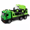 LEAN TOYS Pukseerimisauto ja Prügiauto Komplekt Tuled Helid Roheline