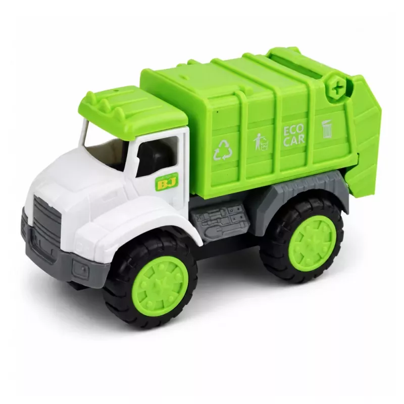 LEAN TOYS Pukseerimisauto ja Prügiauto Komplekt Tuled Helid Roheline
