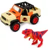 LEAN TOYS maastikuauto T-Rex dinosauruse valgus- ja heliefektide ning avatavate ustega