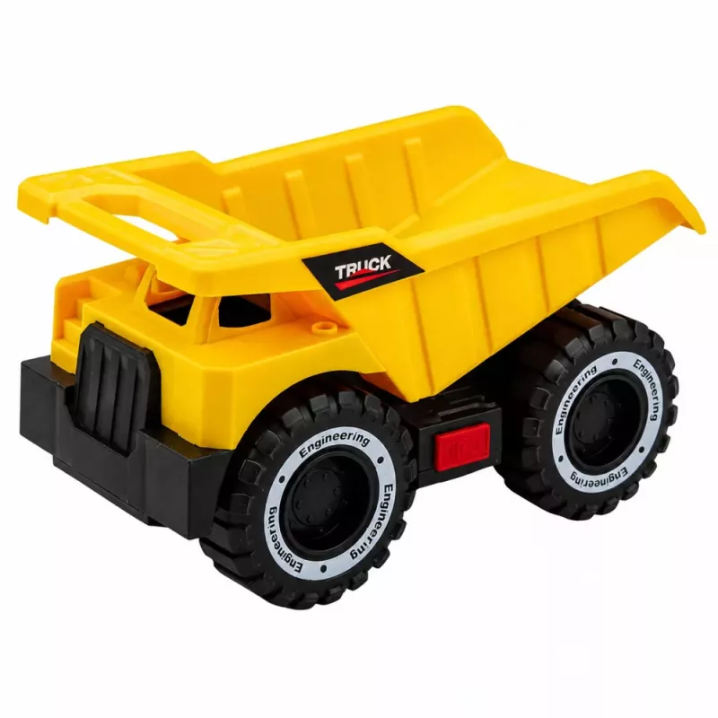 LEAN TOYS Ehitusmasinate Komplekt Ekskavaator Kallur Liikuvad Tuled Helid Kollane