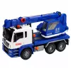 LEAN TOYS Ehituskraanaauto reguleeritavate tulede ja helidega - Sinine