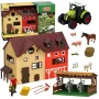 LEAN TOYS Farm Set With Tractor and Barn Animals Figures Accessories 44 pcs.