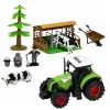 LEAN TOYS Farm Set With Tractor and Barn Animals Figures Accessories 37 pcs.