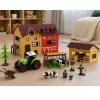 LEAN TOYS Farm Set With Tractor and Barn Animals Figures Accessories 37 pcs.