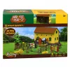 LEAN TOYS Talu hobusetallide komplekt, hüppetakistused, kujukesed, tarvikud, 69 tk