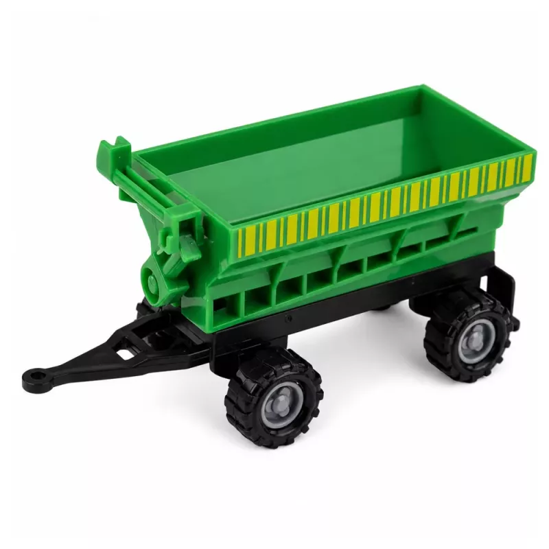 LEAN TOYS Põllumajandussõidukite komplekt Traktor Silokombain Paaklaotur 1:68 4 tk