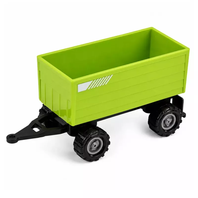 LEAN TOYS Põllumajandussõidukite komplekt Traktor Söödakombain Puidukäru 1:68 4 tk
