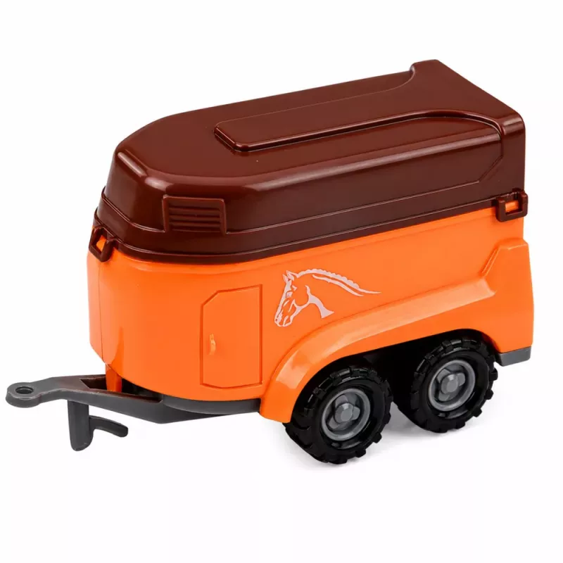 LEAN TOYS Põllumajandussõidukite komplekt Traktor Söödakombain Haagised 1:68 4 tk.