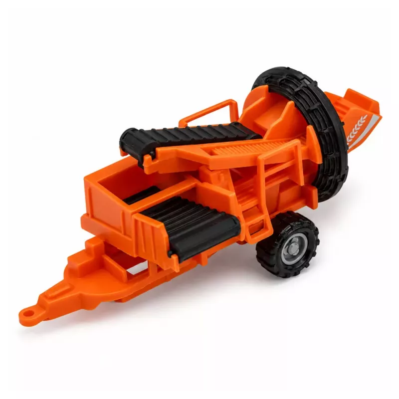 LEAN TOYS Põllumajandussõidukite komplekt Traktor Silosaagija Haagis Pallipress 1:68 4 tk