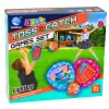 LEAN TOYS viske- ja püüdmismäng LED-haiga, helendavate pallidega