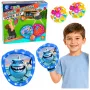 LEAN TOYS viske- ja püüdmismäng LED-haiga, helendavate pallidega