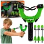 LEAN TOYS Sports Arcade Set Slingshot with Whistling Foam Arrows 15M