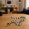 LEAN TOYS Kumimadu Figuur Venitatav Realistlik Must-Valge 33 cm