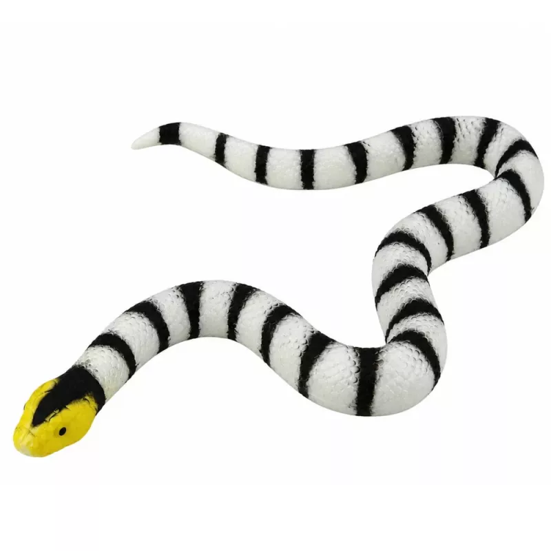 LEAN TOYS Kumimadu Figuur Venitatav Realistlik Must-Valge 33 cm