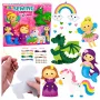 LEAN TOYS Loominguline Vildist Õmbluskomplekt Muinasjutumaa Plüšmänguasjad DIY 6 tk