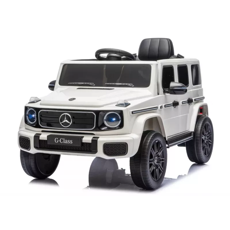 LEAN CARS Mercedes G 4x4 24V 2580 Battery-Operated Vehicle White