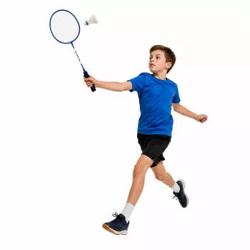 LEAN TOYS Sulgpallikomplekt Reketid Sulgpallid Kott Sinine
