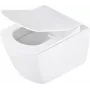 DEANTE Rimless Wall-Hung Toilet White D-Shape