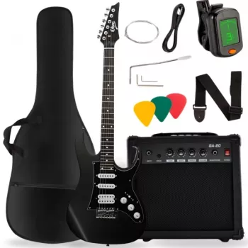 V-TONE EGA 39 MBK Elektrikitarr 4/4 Stratocaster