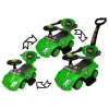 LEAN CARS Toddlers Ride On Push Along with Parent Handle Mega Car 3in1 Green