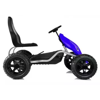 LEAN CARS Pedaaliga Go Kart B012 Täispuhutavate Ratastega Sinine