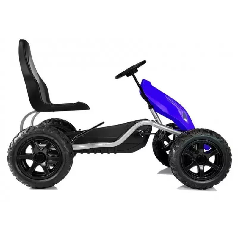 LEAN CARS Pedaaliga Go Kart B012 Täispuhutavate Ratastega Sinine