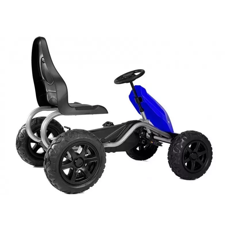 LEAN CARS Pedaaliga Go Kart B012 Täispuhutavate Ratastega Sinine