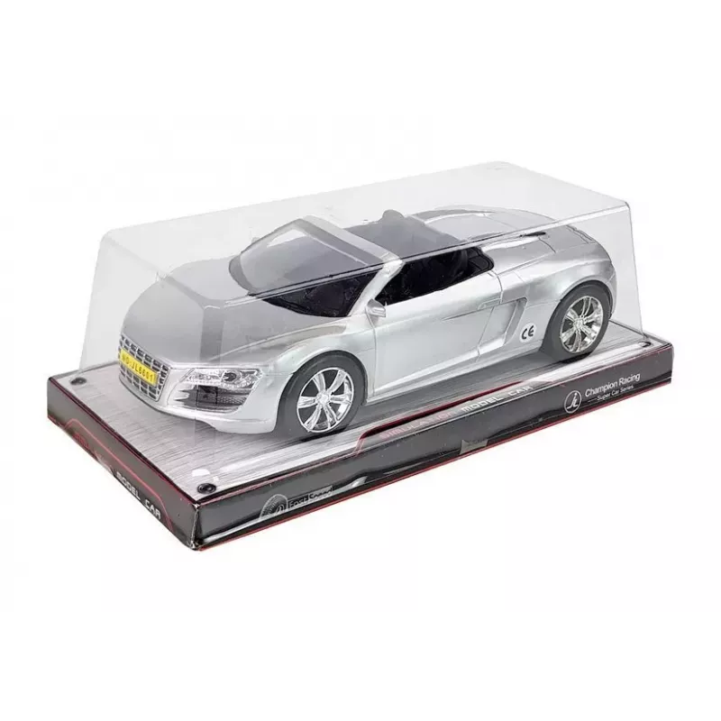 LEAN TOYS Mänguauto Kabriolett Hõbedane 1:18