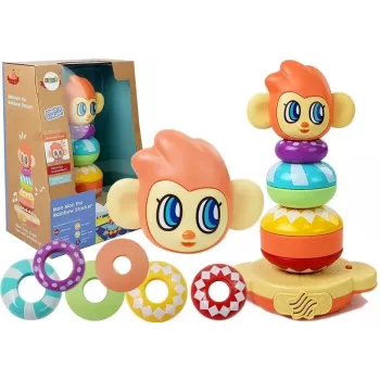 LEAN TOYS Hariv Ahvipüramiid helidega, numbrite õppimine
