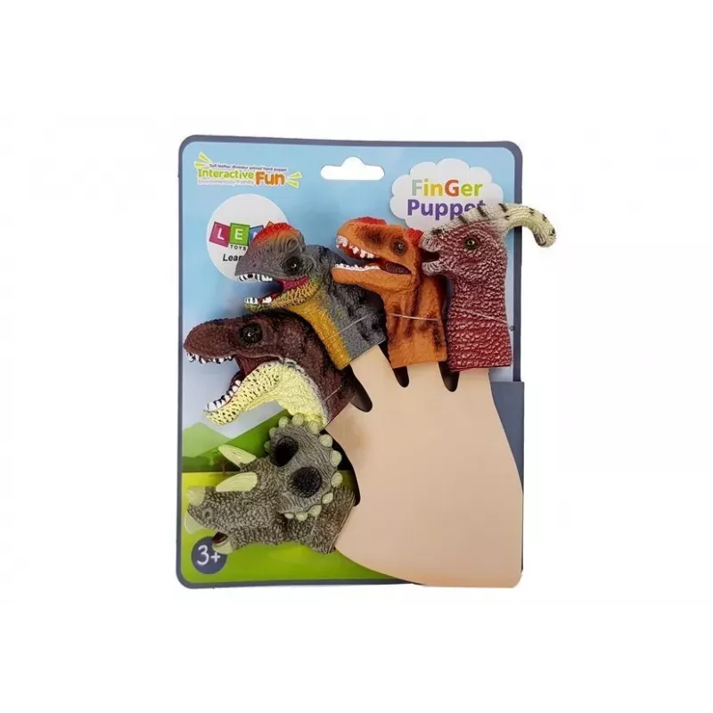 LEAN TOYS Sõrmenukud Dinosaurused 5 tk
