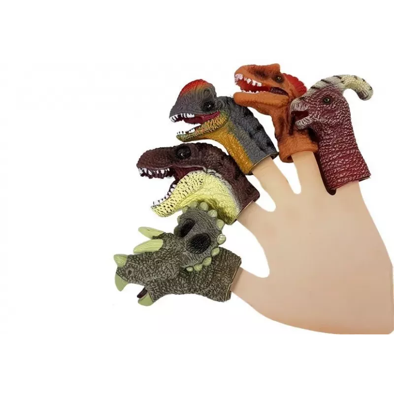 LEAN TOYS Sõrmenukud Dinosaurused 5 tk