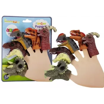 LEAN TOYS Sõrmenukud Dinosaurused 5 tk