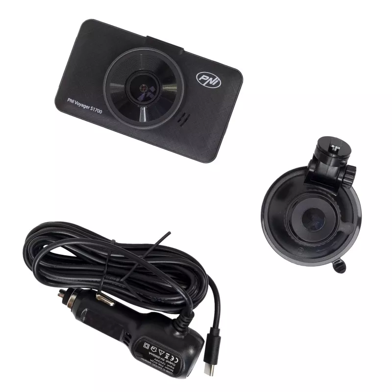 PNI Car DVR S1700 4K UHD sõidukikaamera GPS-i ja Wi-Fi-ga