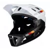 LEATT MTB Enduro 2.0 V23 Bike Helmet with Removable Chin Guard, Size L (59-63 cm), White