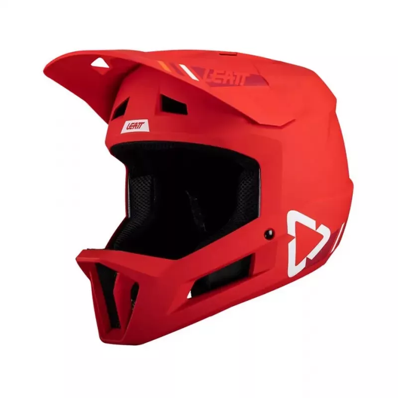 LEATT MTB Gravity 1.0 V24 täisnäoga jalgrattakiiver, suurus M, punane