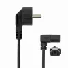 SBOX PC toitekaabel Schuko – IEC C13 2m Must