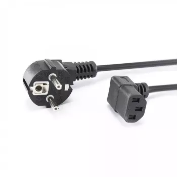 SBOX PC toitekaabel Schuko – IEC C13 2m Must