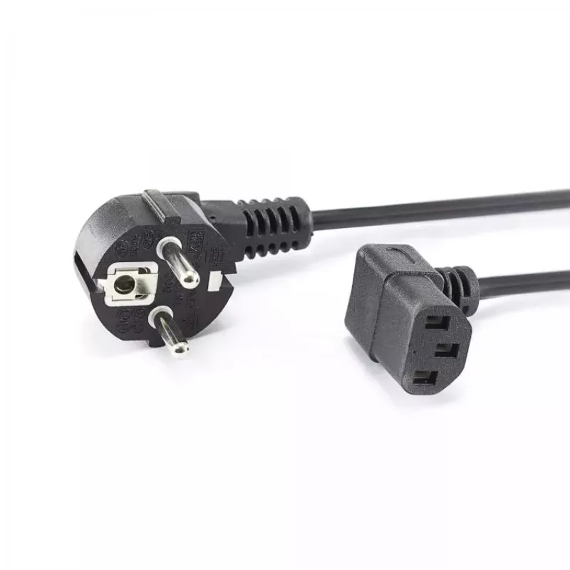 SBOX PC toitekaabel Schuko – IEC C13 2m Must