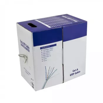 Sbox UTP CAT-6 BOX 305 m - 305m Cat6 UTP võrgukaabel, hall, CCA, 23AWG, PVC, Easy Pull Box